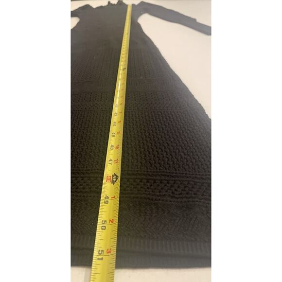 Ralph Lauren Collection Lace Puff-Sleeve Black Sweater Dress Cashmere Midi XXS 0 - Picture 7 of 9